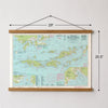 Virgin Islands Nautical Chart Canvas Wall Scroll - Maritime Tribes USA