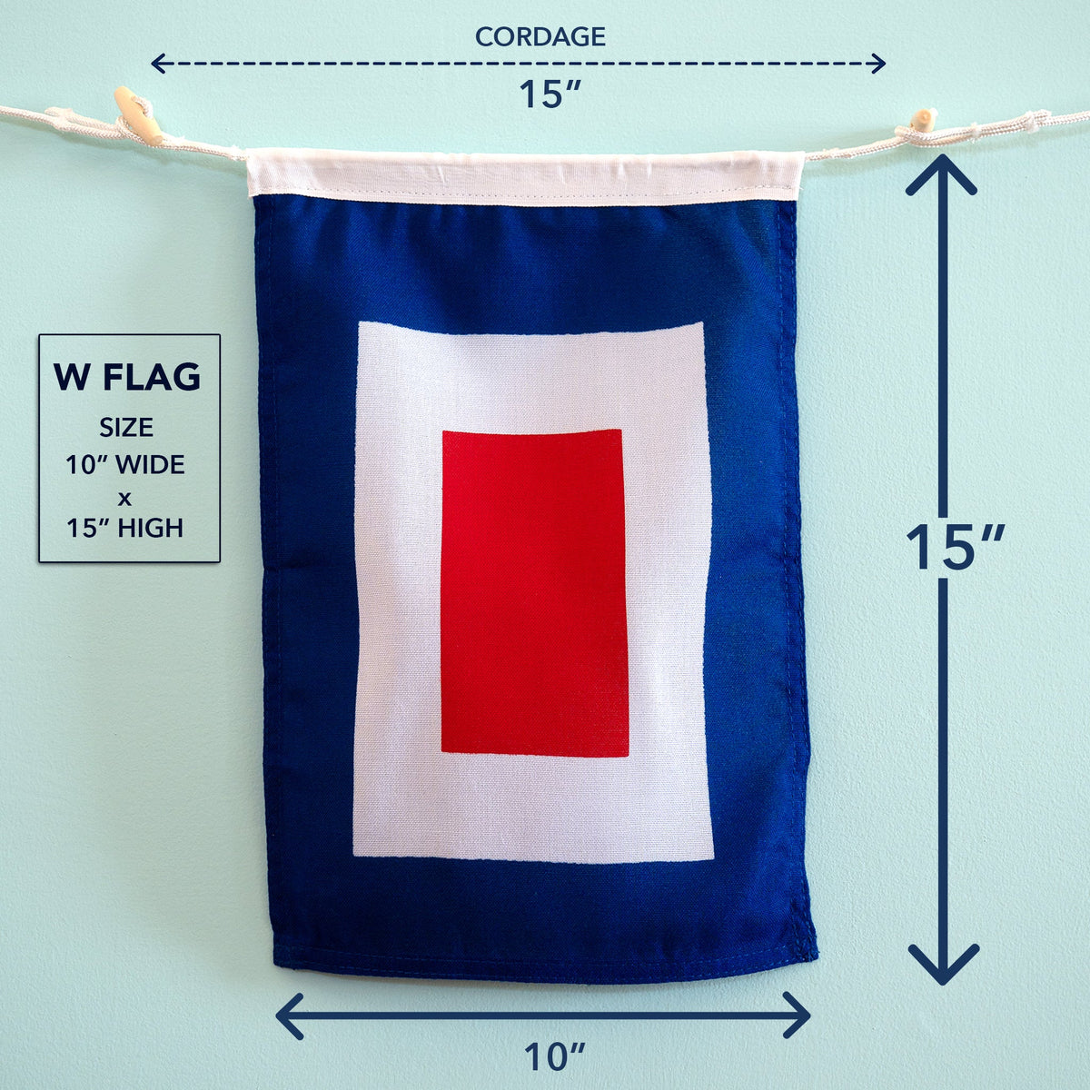 W (Whiskey) Nautical Signal Flag – Traditional Maritime Code Flag - Maritime Tribes USASignal Flag