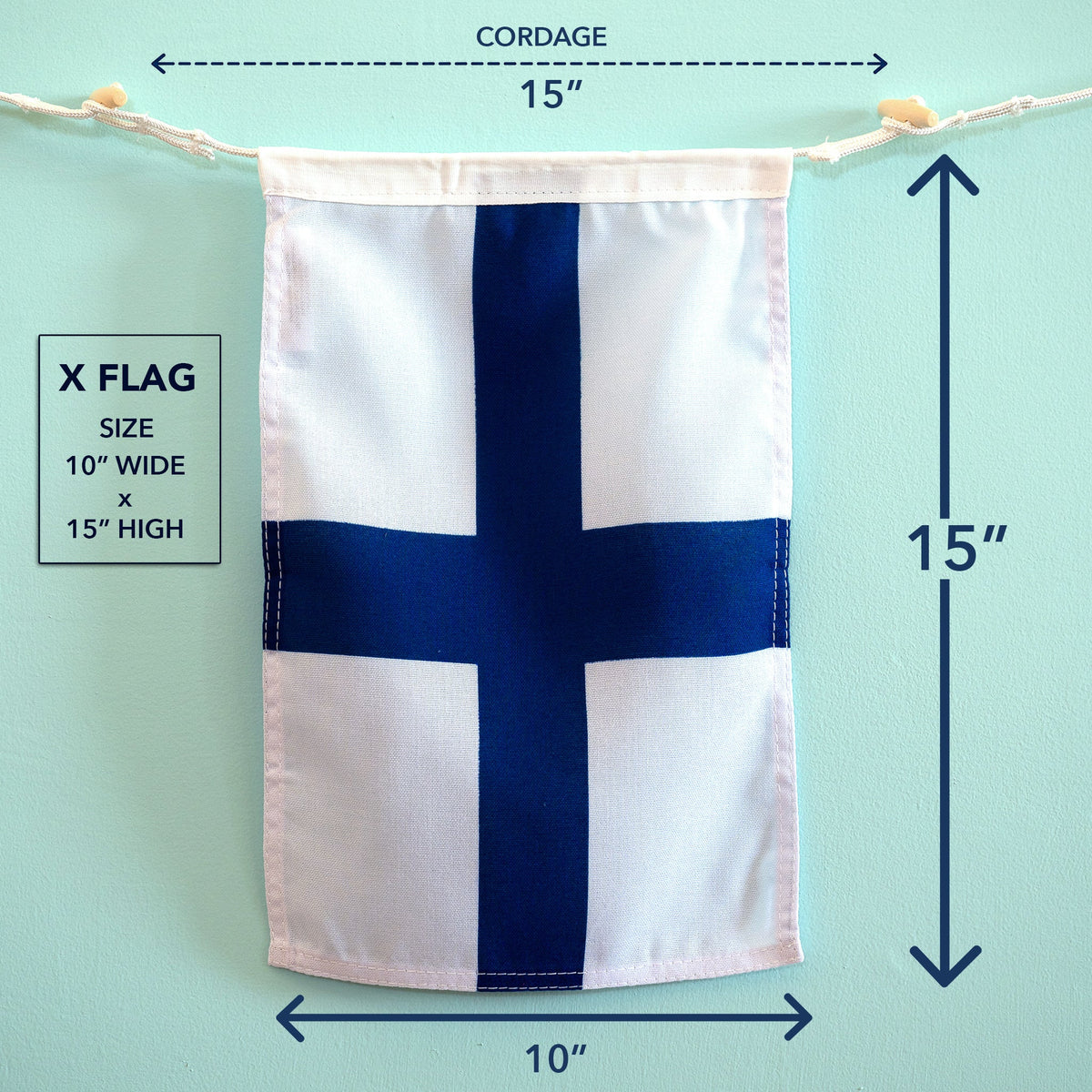 X (X-ray) Nautical Signal Flag – Traditional Maritime Code Flag - Maritime Tribes USASignal Flag