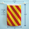 Y (Yankee) Nautical Signal Flag – Traditional Maritime Code Flag - Maritime Tribes USASignal Flag