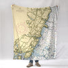 York, ME Nautical Chart Blanket - Maritime Tribes USABlanket