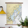 Casco Bay (Western Part), ME Nautical Chart Scroll