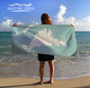 Martha's Vineyard Sea Glass Map Quick Dry Towel