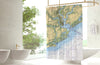 Charleston Chart Shower Curtain