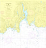 Niantic River, CT Nautical Chart Shower Curtain