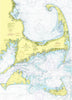 Cape Cod & The Islands (Nantuket & Martha's VIneyard) Vintage Nautical Chart Fabric Scroll