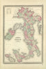 Italy Vintage Map Scroll