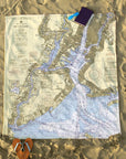 New York Harbor, NY Nautical Chart Blanket