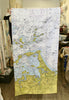 Hingham Harbor, Hull Vintage Nautical Chart