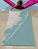 Long Beach Island, NJ Sea Glass (NO LABELS) Quick Dry Towel