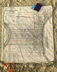 Philadelphia, PA. Antique Map, 1830 Blanket