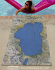 Lake Tahoe, CA Vintage Map