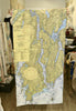 Bath to Cape Small Nautical Chart Quick Dry Towel