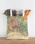 Boothbay Harbor Antique Map Tote