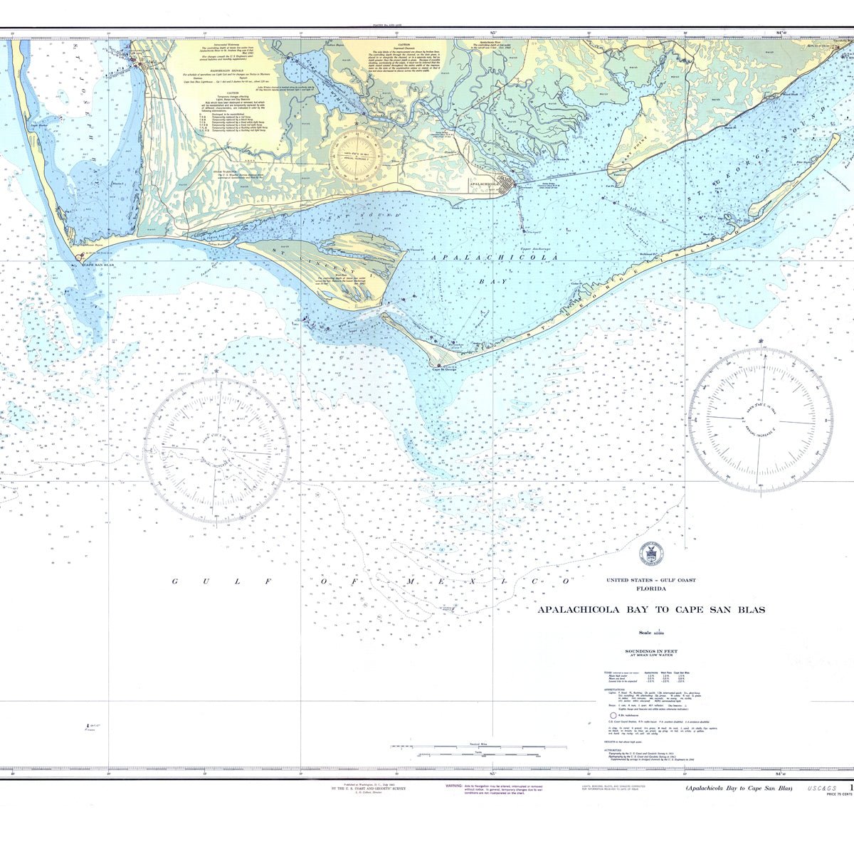 Apalachicola, FL - Nautical Chart Shower Curtain - Maritime Tribes USAShower Curtain