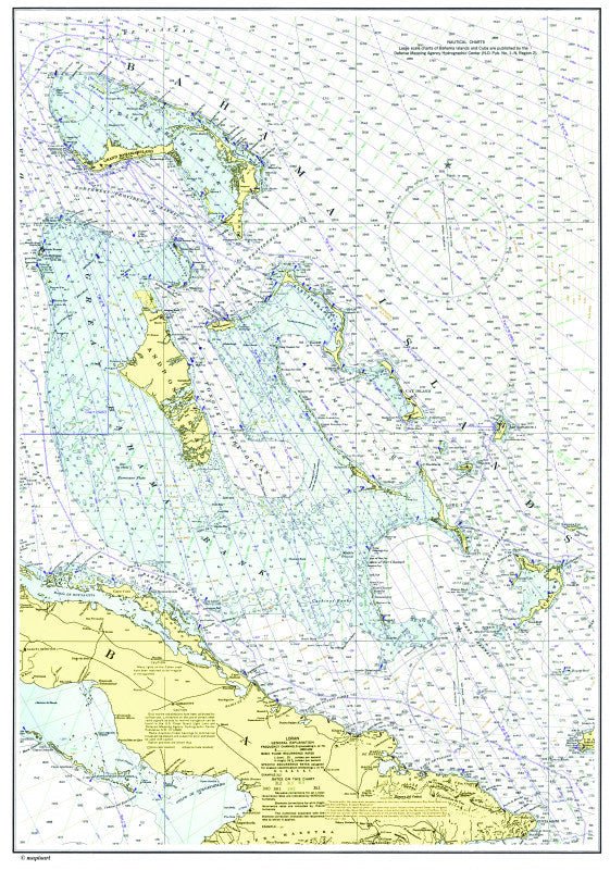 Bahamas Chart Scroll - Maritime Tribes USAScroll