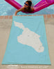 Catalina Island California Modern Wave Quick Dry Towel - Maritime Tribes USATowel