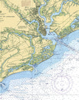 Charleston Chart Shower Curtain - Maritime Tribes USAShower Curtain