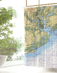 Charleston Chart Shower Curtain - Maritime Tribes USAShower Curtain