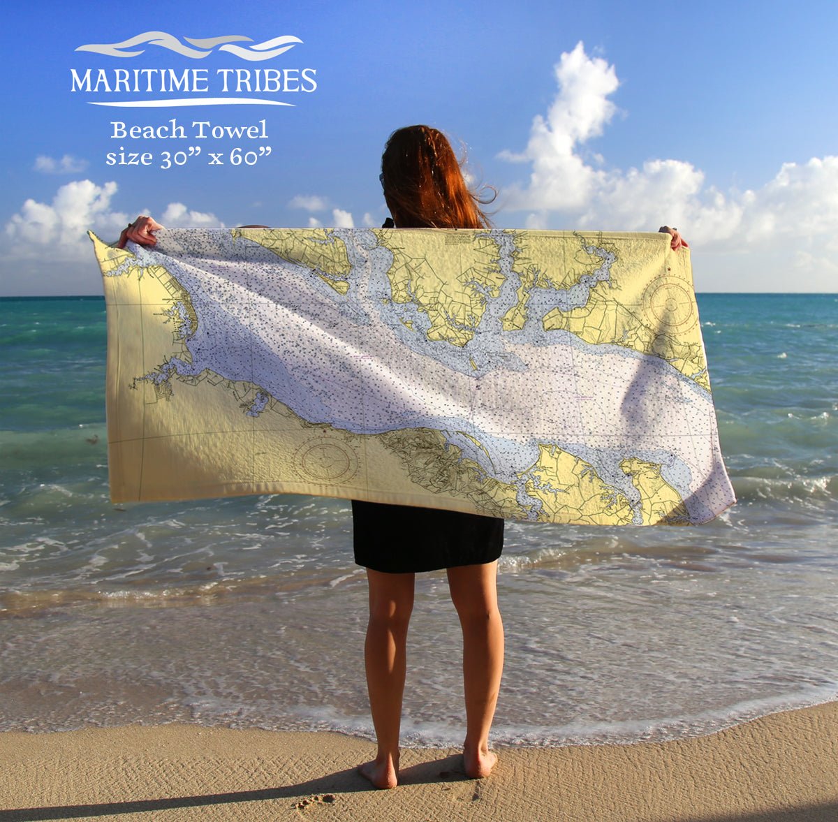 Colonial Beach, VA Mama File Quick Dry Towel - Maritime Tribes USATowel