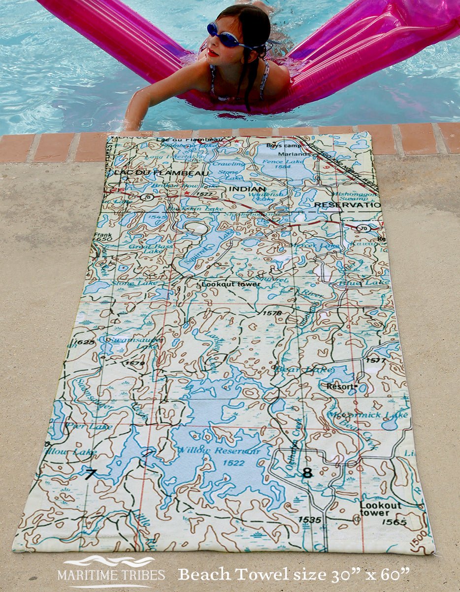 Crawling Stone Lake Quick Dry Towel - Maritime Tribes USATowel
