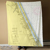 Daytona Beach, FL Chart Blanket - Maritime Tribes USABlanket