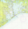Grand Isle, LA Vintage Nautical Chart Shower Curtain