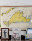 Martha's VIneyard, MA Nautical Chart Scroll