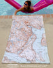 Blue Hill Harbor, ME Antique Topo Map Quick Dry Towel