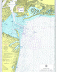 Sandy Hook, NJ and entrance to New York Harbor Chart, c. 1952 Scroll