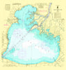 Lake St. Clair Nautical Chart Shower Curtain