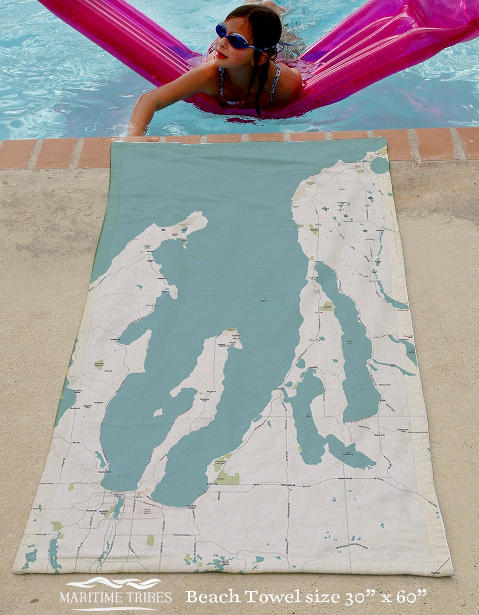 Grand Traverse Bay, MI Sea Glass - Maritime Tribes USATowel