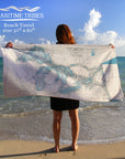 Great Lakes Antique Two Tone map (all lakes) Quick Dry Towel - Maritime Tribes USATowel
