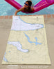 Harbor Springs Nautical Chart - Maritime Tribes USATowel