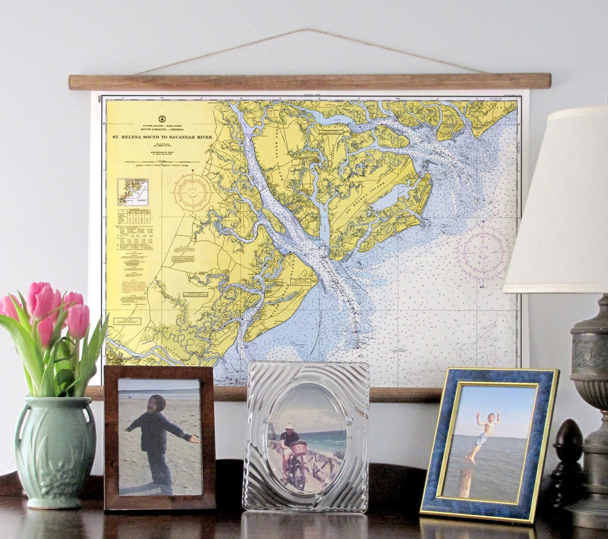 Hilton Head SC Nautical Chart Quick Dry Towel - Maritime Tribes USATowel