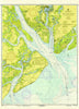 Hilton Head, South Carolina Vintage Map Canvas Wall Scroll | Coastal SC Wall Art - Maritime Tribes USAScroll