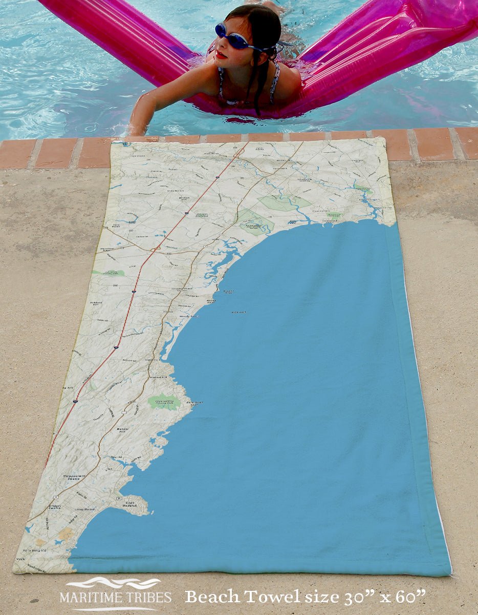 Kennebunkport to Cape Neddick ME Charted Territory - Maritime Tribes USATowel