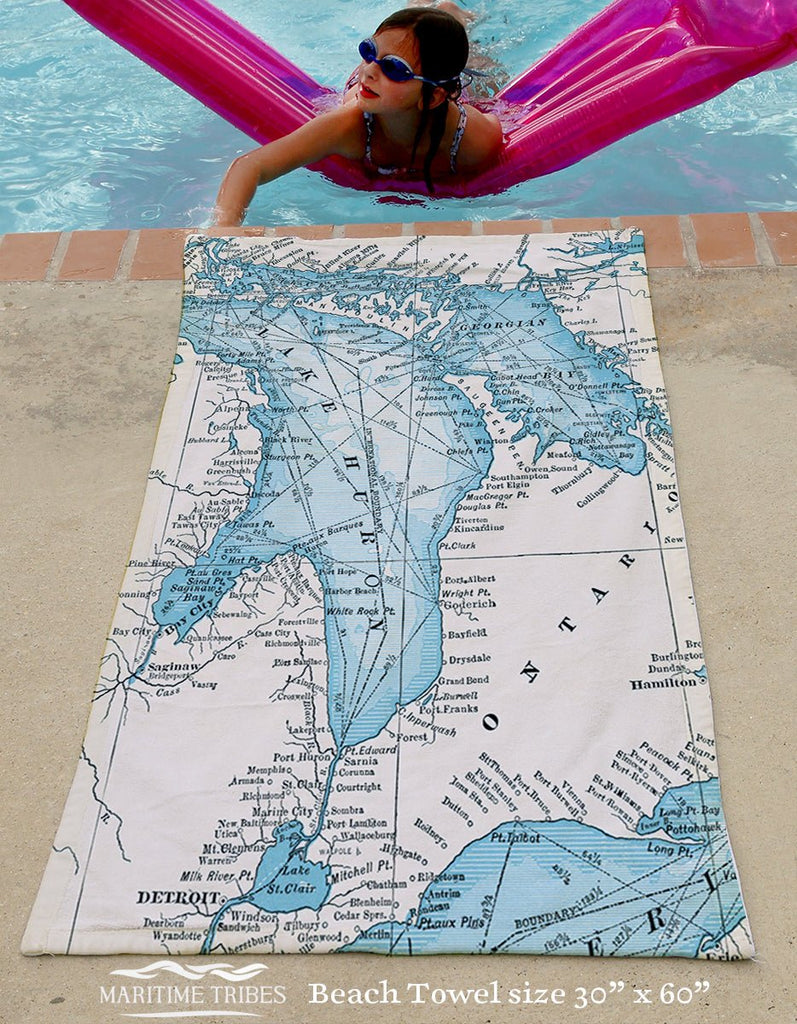 Kincardine, Ontario - Lake Huron Antique Quick Dry Towel - Maritime Tribes USATowel