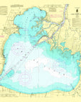 Lake St. Clair Nautical Chart Shower Curtain - Maritime Tribes USAShower Curtain