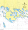 Les Cheneaux Islands, MI Nautical Chart Shower Curtain - Maritime Tribes USAShower Curtain