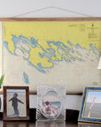 Les Cheneaux Nautical Chart Scroll Scroll - Maritime Tribes USAScroll