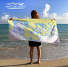 Les Cheneaux Nautical Chart TOWEL - Maritime Tribes USATowel