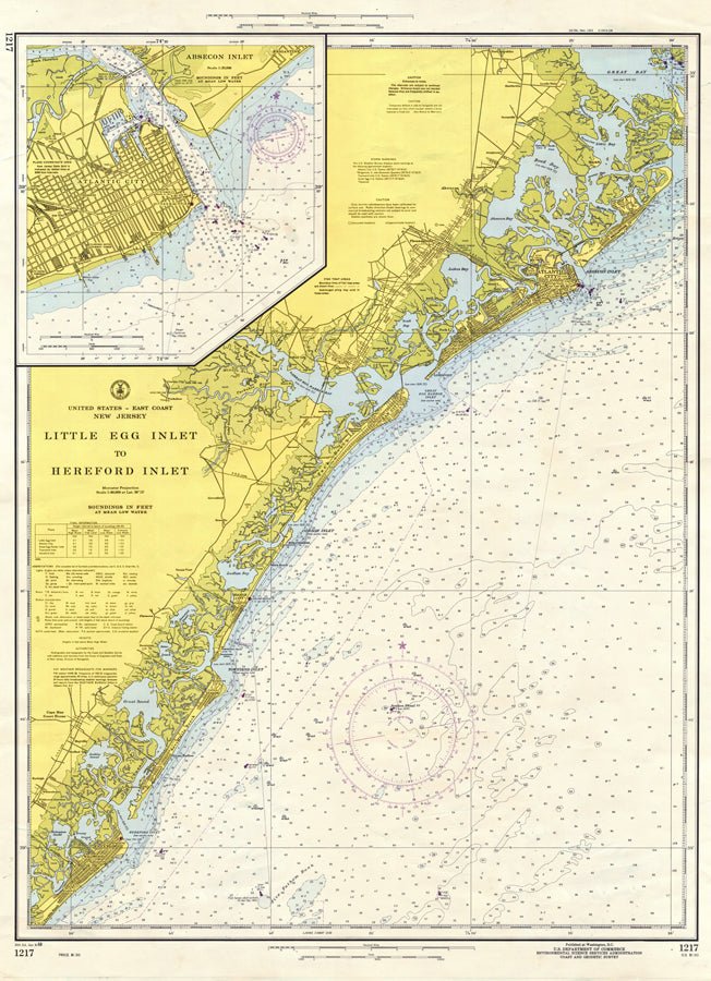 Little Egg Inlet to Hereford Inlet NJ - 1971 Scroll - Maritime Tribes USAScroll
