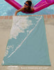 Long Beach Island, NJ Sea Glass (with Labels) Quick Dry Towel - Maritime Tribes USATowel