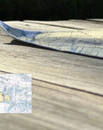Martha's Vineyard Nautical Chart Quick Dry Towel - Maritime Tribes USATowel