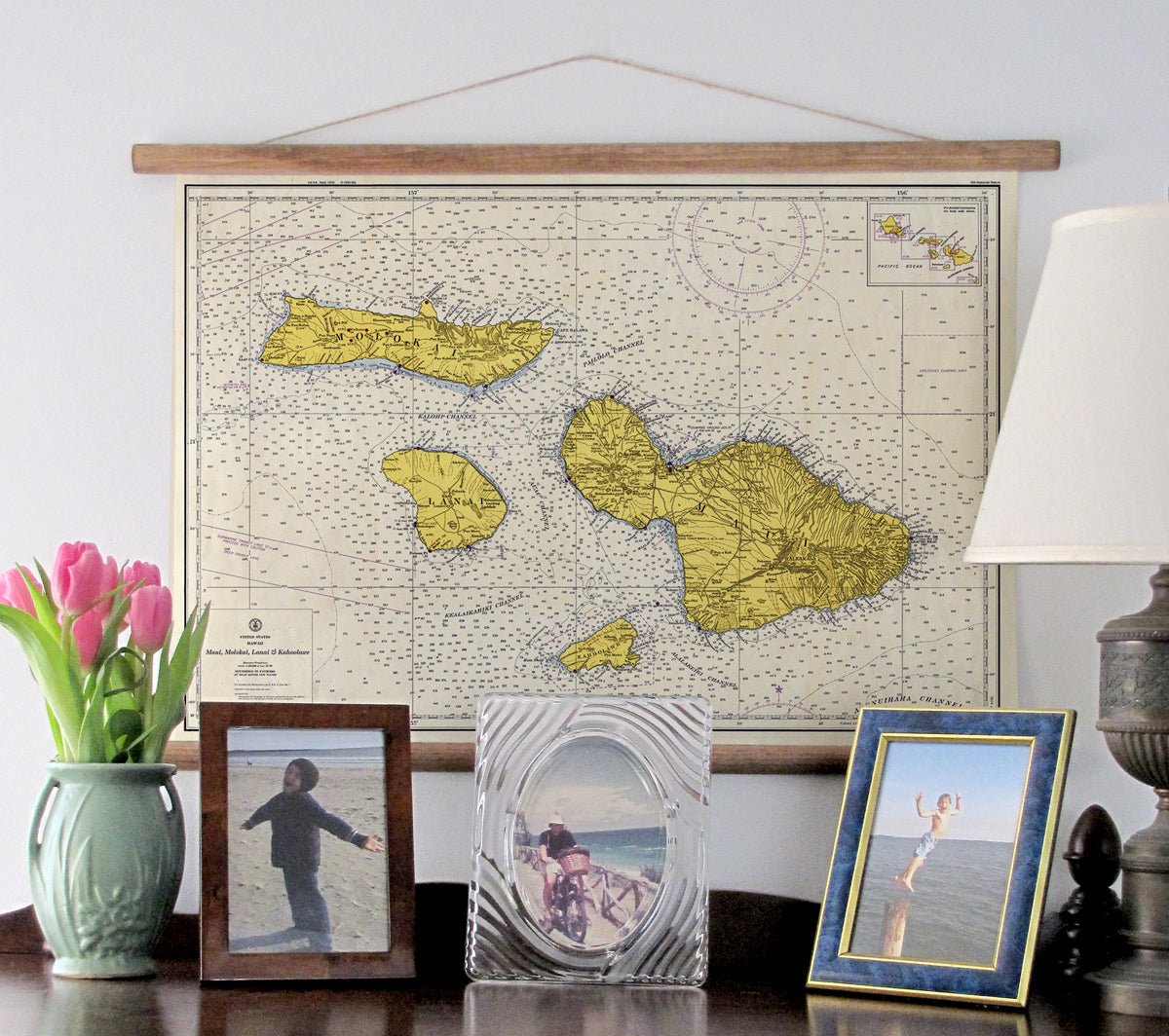 Maui, HI Nautical Chart Scroll - Maritime Tribes USAScroll