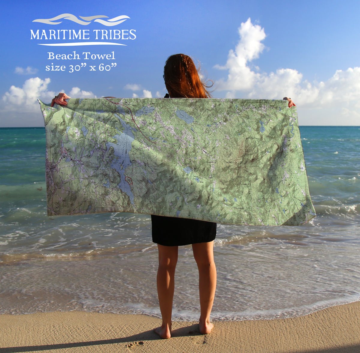 New London Topo Map - Maritime Tribes USATowel