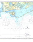 Apalachicola, FL - Nautical Chart Shower Curtain