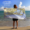 Ocean City, New Jersey Nautical Chart Quick Dry Towel - Maritime Tribes USATowel