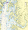Oxford, Chesapeake Bay Nautical Chart - Shower Curtain - Maritime Tribes USAShower Curtain